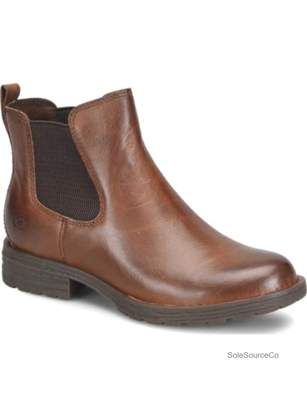 Waterproof Leather Chelsea Ankle Bootie